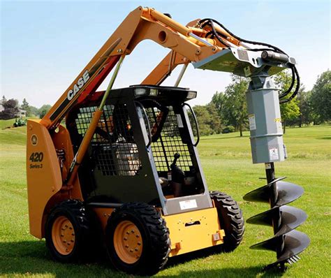 extended skid steer auger|auger attachments for skid steers.